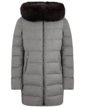Moorer Down Coats - Grey