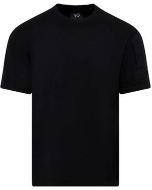 Y-3 Tops ,Zwart ,Katoen Utility Short Sleeve Tee