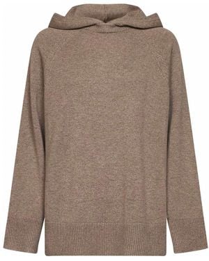 Max Mara Mxmefebo Hooded Sweater - Bruin