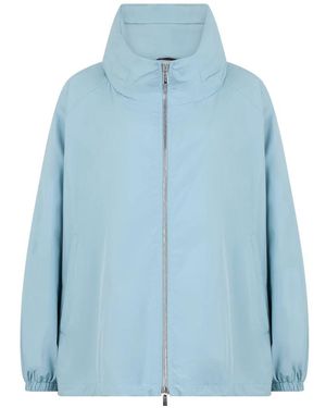Moorer Jassen ,Blauw ,Polyester Lichtgewicht Jas Van Technische Stof