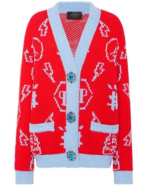 Philipp Plein Cardigans - Rood