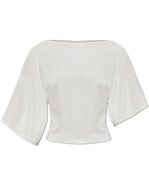 MISBHV Top Met Splitmouwen - Wit