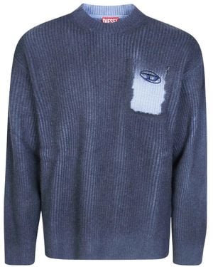 DIESEL Round-Neck Knitwear - Blu
