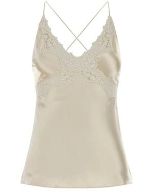 Alberta Ferretti Sleeveless Tops - Brown