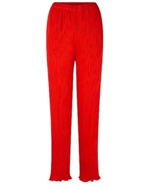 Samsøe & Samsøe Wide Trousers - Rojo