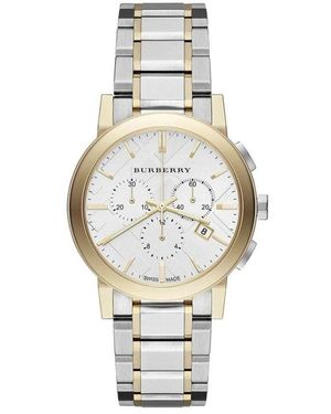 Burberry Accessoires ,Grijs ,Bu 9751 Chronograph Horloge - Metallic