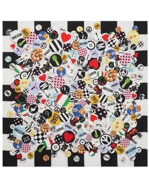 Moschino Silky Scarves - Blanc