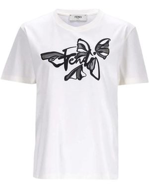 Fendi T-Shirts - Blanco