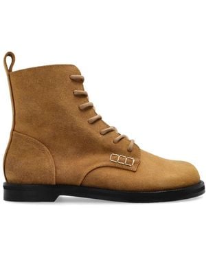JW Anderson Lace-Up Boots - Marron