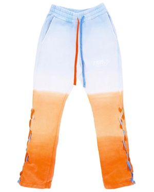 Mauna Kea Broeken ,Veelkleurig ,Katoen Degrade' Flare Pants X Triple J - Oranje