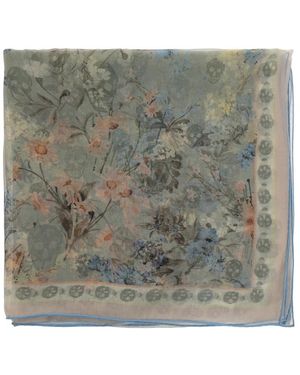 McQueen Silky Scarves - Verde
