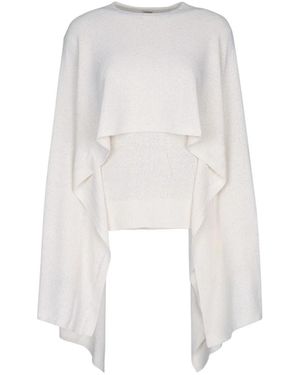 TOTEME Cape Gestrickt - Weiß