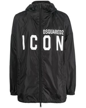 DSquared² Rain Jackets - Nero