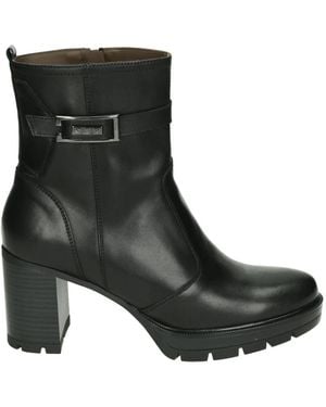 Nero Giardini Zwarte Leren Westernlaars