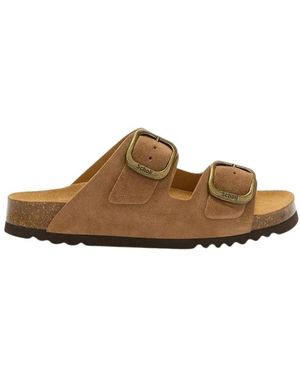 Scholl Sliders - Brown