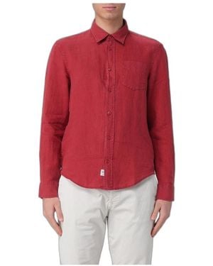 Blauer Overhemden ,Rood ,Linnen Casual Linnen Shirt