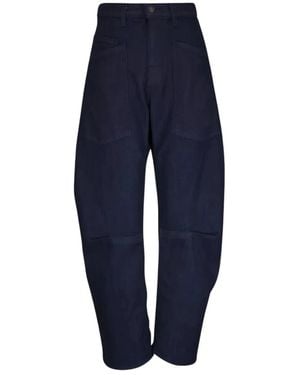 Nili Lotan Loose-Fit Jeans - Blu