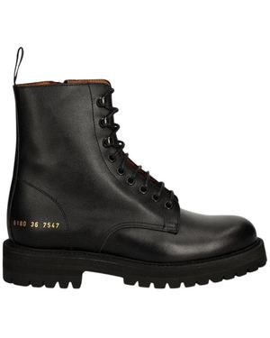 Common Projects Schoenen ,Zwart ,Leer Combat Boot