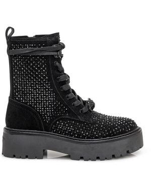 Kurt Geiger Lace-Up Boots - Black