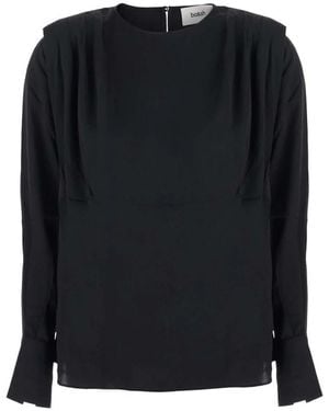 Ba&sh Overhemden ,Zwart ,Satijn Cadie Satijnen Top