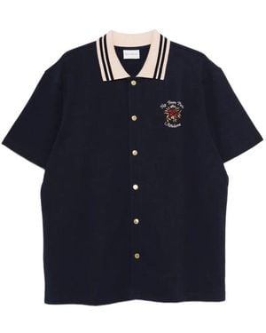 Drole de Monsieur Short Sleeve Shirts - Blue