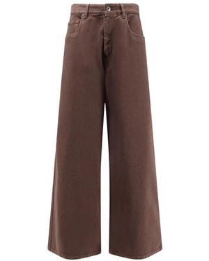 Brunello Cucinelli Wide Jeans - Marron