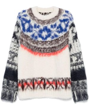 Sacai Round-Neck Knitwear - Multicolore