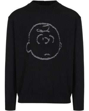 Iceberg Round-Neck Knitwear - Nero