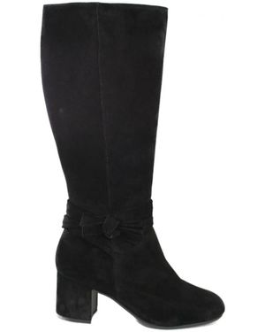 Paul Green Klassieke Leren Laarzen - Zwart