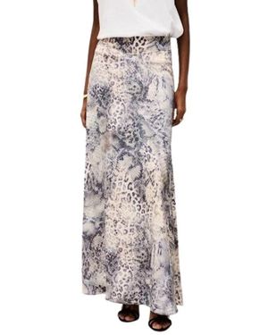 Ba&sh Falda Larga Estampado - Bruin