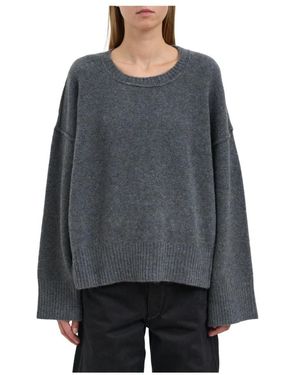 Isabel Benenato Round-Neck Knitwear - Grijs