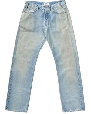 CYCLE Straight Leg Eco Dirty Jeans - Blau