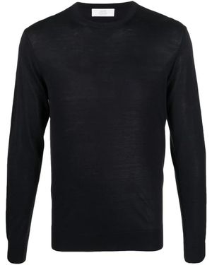 Mauro Ottaviani Zijden Ronde Hals T-Shirt - Blauw