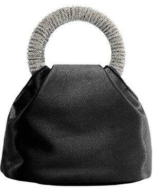 TWENTYFOUR Schwarze Glitzer Mini Tasche Brunei