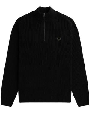 Fred Perry Turtlenecks - Black