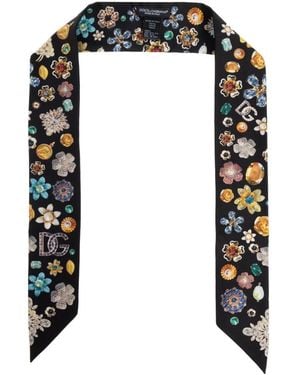 Dolce & Gabbana Silky Scarves - Noir