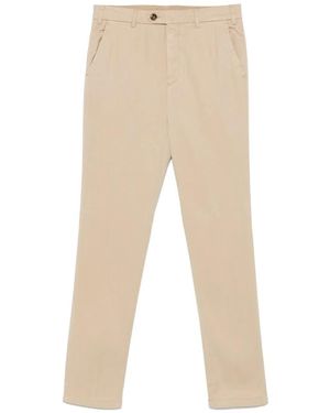 Canali Slim-Fit Trousers - Natural