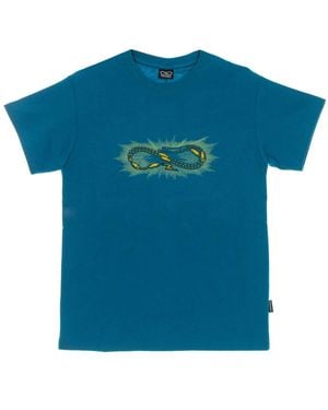 Propaganda Tops ,Blauw ,Katoen Tee Met Print