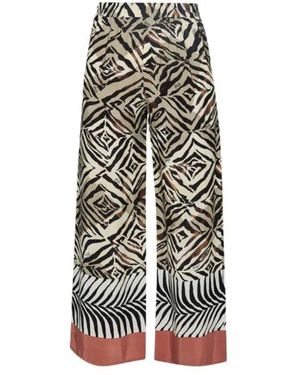 Liu Jo Nachhaltige Animal-Print-Hose - Mehrfarbig