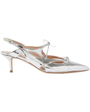 SCAROSSO Heeled Mules - White