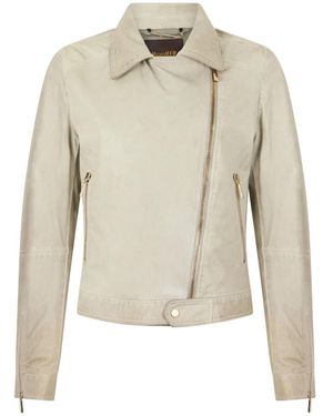 Moorer Leather Jackets - Natural