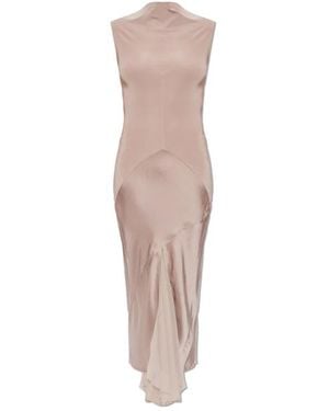 Rick Owens Kleid Aus Kombinierten Stoffen - Braun