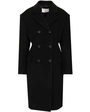 Filippa K Double-Breasted Coats - Negro