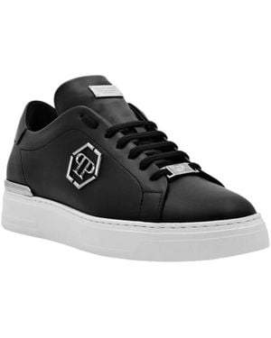 Philipp Plein Hexagon Lo-Top Sneaker - Schwarz