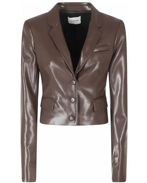 ANDAMANE Leather Jackets - Marrone