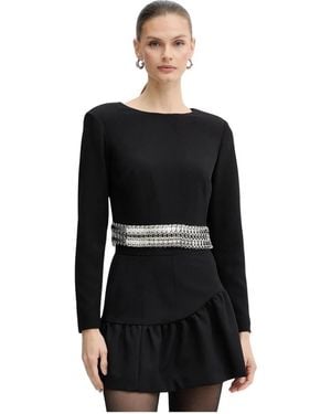 Pinko Blouse Met Applicatie - Zwart