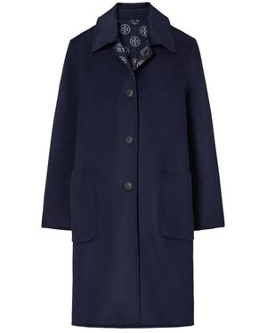 Tory Burch Single-Breasted Coats - Blu