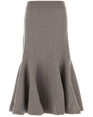 Bottega Veneta Midi Skirts - Grigio