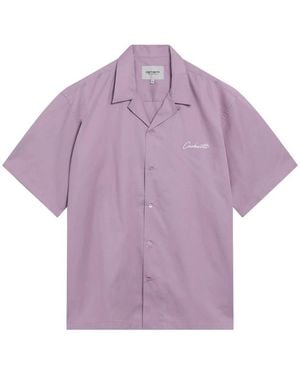 Carhartt Short Sleeve Hemden - Paars