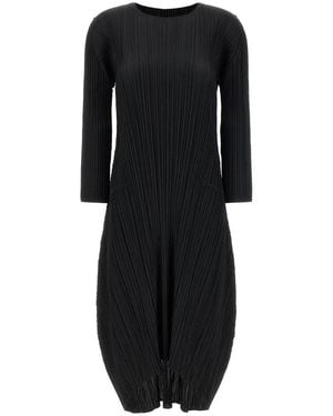 Issey Miyake Midi Dresses - Black